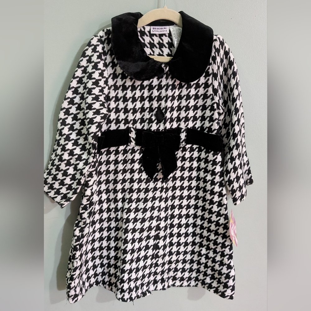 Blueberi Boulevard Houndstooth Dress *H23